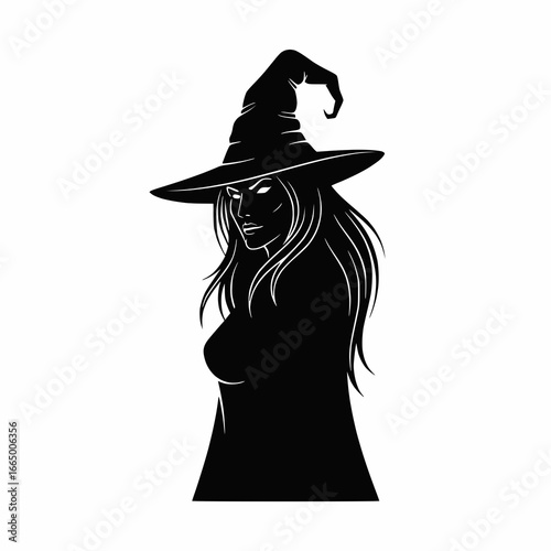 Mysterious Witch Silhouette: A Halloween Icon