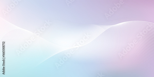 Digital pastel gradient background, background with soft pink and blue hues, background featuring smooth, flowing wave patterns. Minimal abstract gradient wavy line vector digital background. Eps10