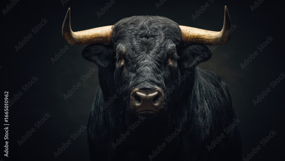 Naklejka premium Close-up bull portrait