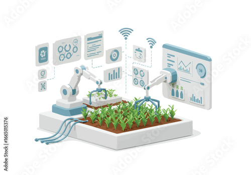 Smart Farming Automated Agriculture with AI and Robotics