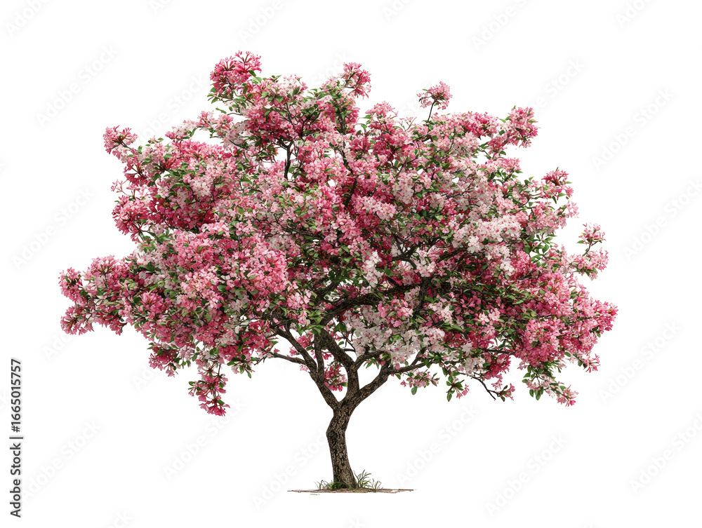 Fototapeta premium Lush pink and white flowering tree