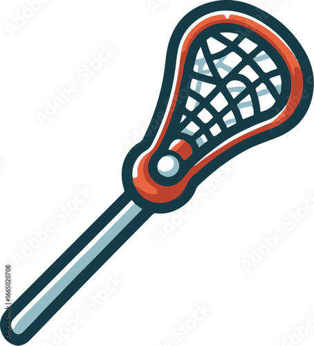 Lacrosse Stick with Mesh Clipart