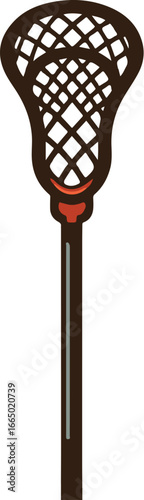 Lacrosse Stick with Mesh Clipart