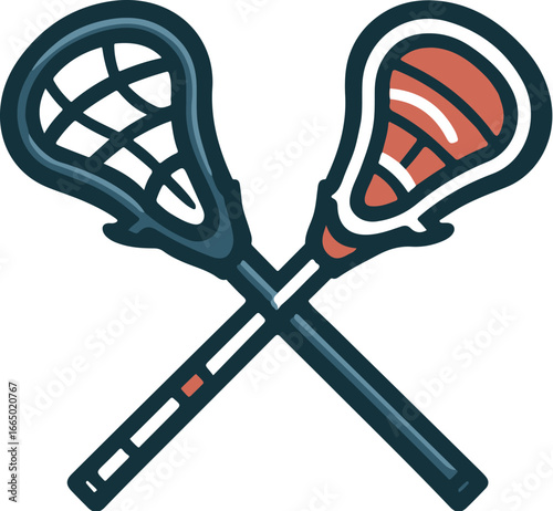 Lacrosse Stick with Mesh Clipart