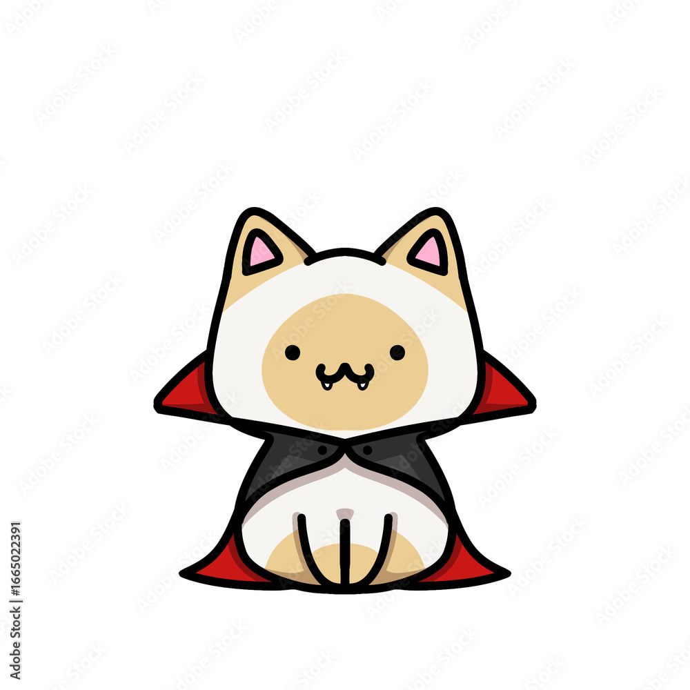 Fototapeta premium [Halloween Edition] Vampire - Siamese cat