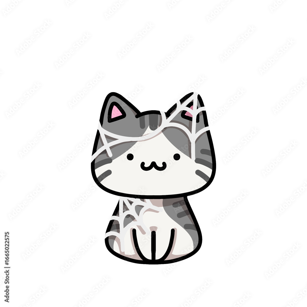 Fototapeta premium [Halloween Edition] Web - Tabby cat
