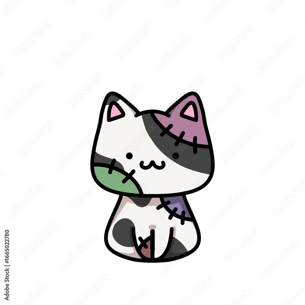 Fototapeta premium [Halloween Edition] Zombie - Cow cat