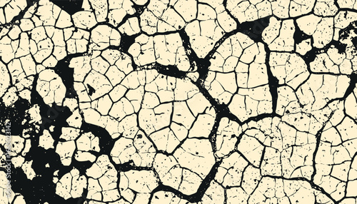 Cracked, dried earth with a textured, abstract pattern, displaying an earthy, detailed look. 