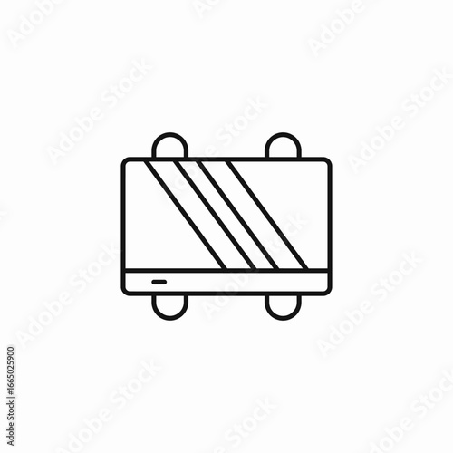 coffee trolley icon icon sign vector