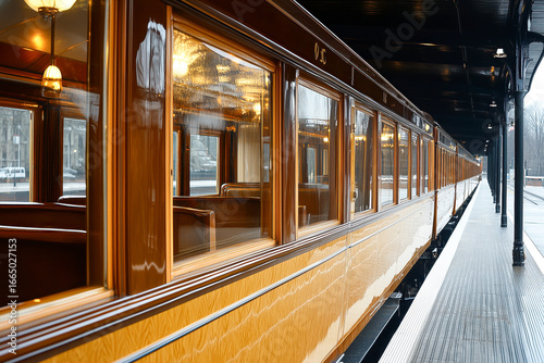 Themed tourist train, such as a vintage Western train or a luxury Orient Express-style train