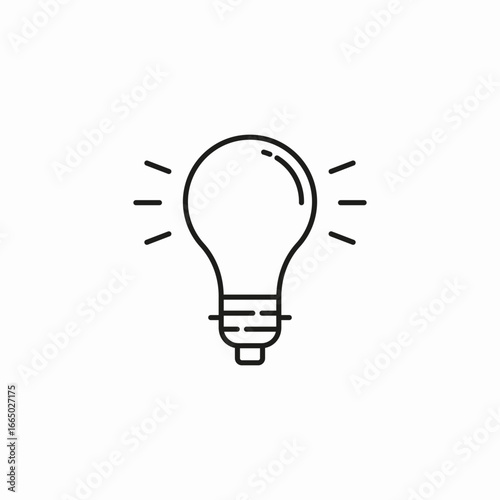 light bulb idea icon sign vector