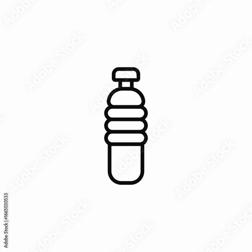 bottled water bottle icon sign vector