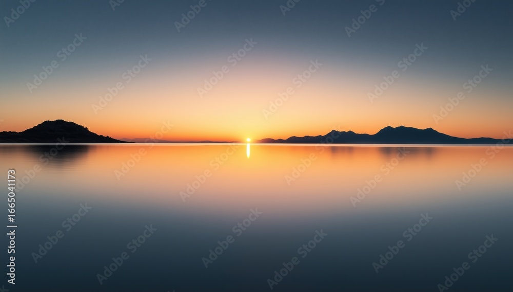 Naklejka premium Spectacular Sunrise Over Playa De Muro In Alcudia, Majorca, Spain: A Breathtaking View Of Nature'S Beauty And Tranquility.