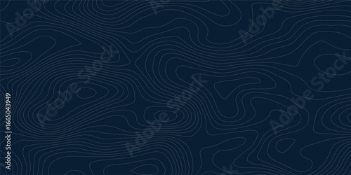 Navi blue wave paper curved reliefs abstract background, Topographic map patterns, topography line map. Vintage outdoors style. World map Template. Stock vector.