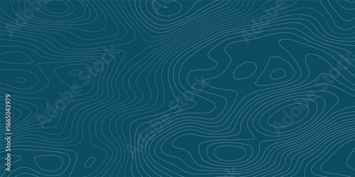 Navi blue wave paper curved reliefs abstract background, Topographic map patterns, topography line map. Vintage outdoors style. World map Template. Stock vector.
