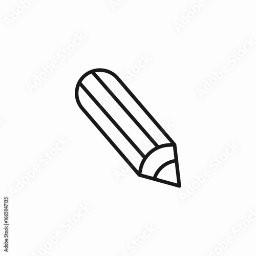 wooden writing pencil icon sign vector