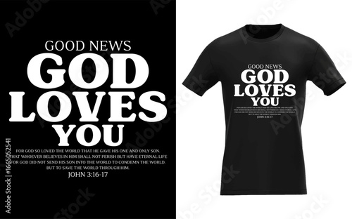 Good News God Loves You Christian Bible Verse Jesus Inspiring Bible Verse
