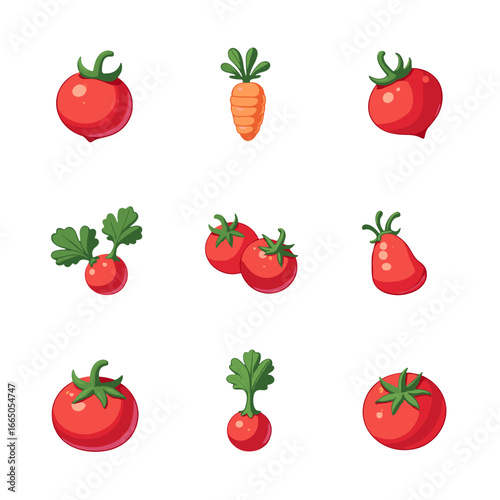set of tomatoes