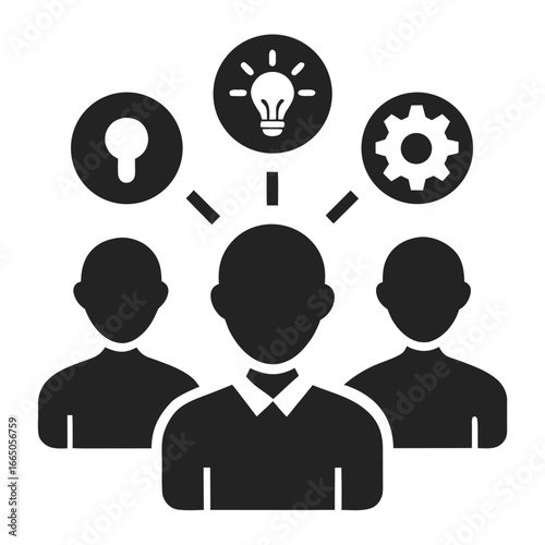 Teamwork collaboration idea generation and problem solving innovation