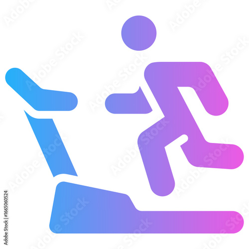 treadmill gradient fill icon