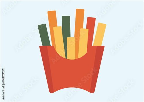 French fries Vector design
