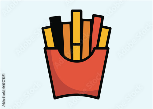 French fries Vector design