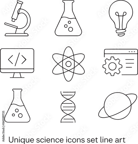 science and chemistry icons