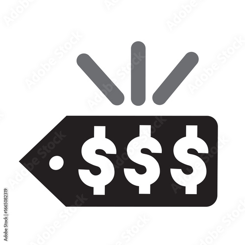 black expensive icon