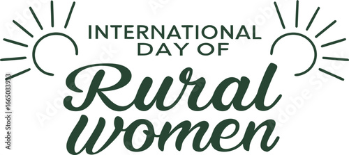 International Day of Rural Women Vector Design. Rural Women Empowerment Illustration Concept. October 15 International Day of Rural Women Art. Women in Agriculture Vector Graphic Design. Rural Women