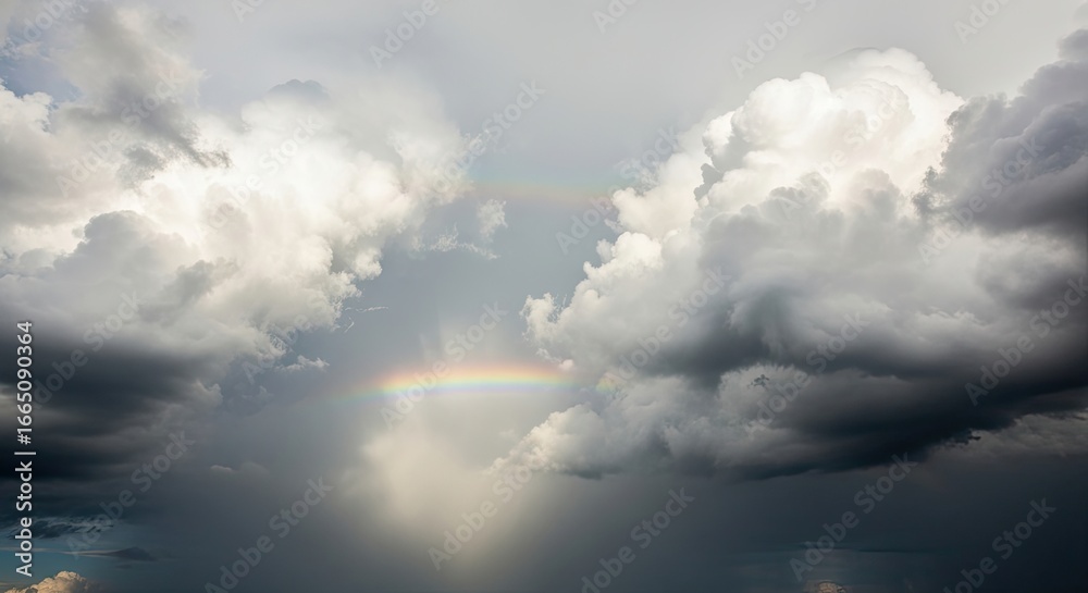 Fototapeta premium Rainbow in the Sky After the Storm
