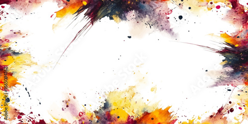 Digital watercolor artwork featuring vibrant colorful brushstroke textures, abstract painting design, artistic blended splashes, modern decorative background.