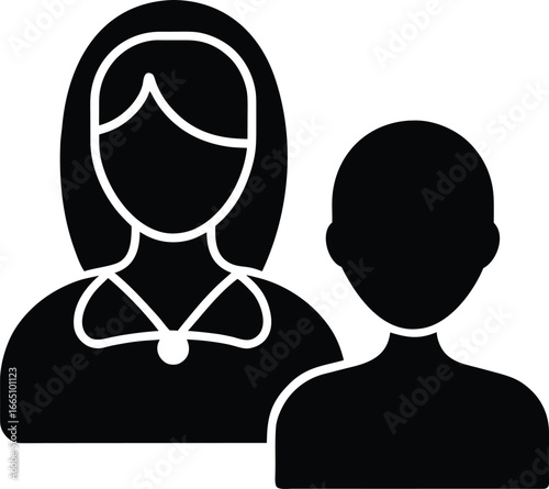 Help Center Icon Silhouette Vector Art Illustration