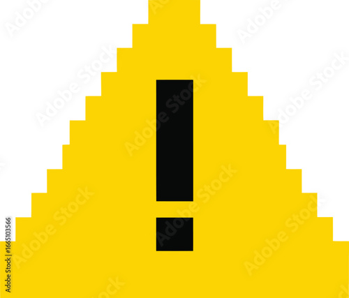Minimalist Warning Symbol  Modern Hand Drawn Triangle with Exclamation for Safety UI, Manuals, Infographics, UX Alert, and Caution Signage
