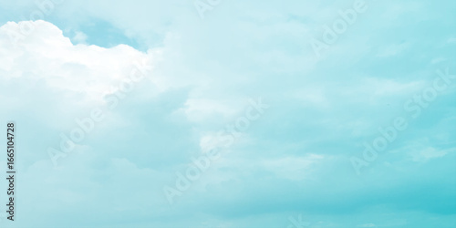 sunny sky blue light watercolor background. Aquarelle painting brush effect card paper textured canvas cloudy smoke space for text, entertaining card, template. aquamarine color graphics illustration