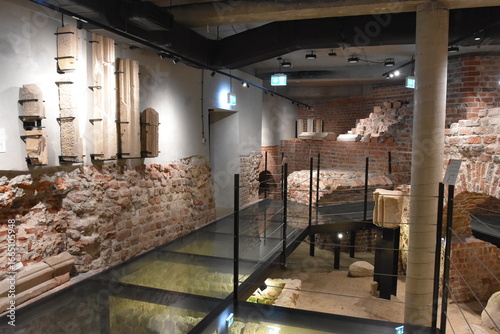 Podziemia zamku książęcego na Ostrowie Tumskim we Wrocławiu, Muzeum historii, Dolny Śląsk, Polska, Europa