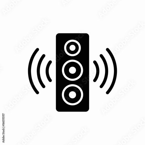 Speaker Icon Vector Sound System Audio Illustration