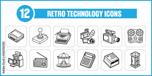 Retro Technology Icons