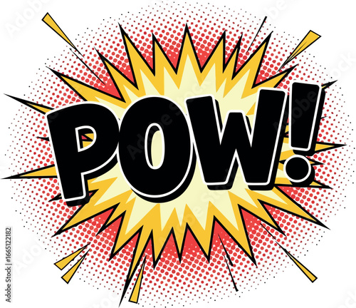 Comic book pow explosion sound effect
