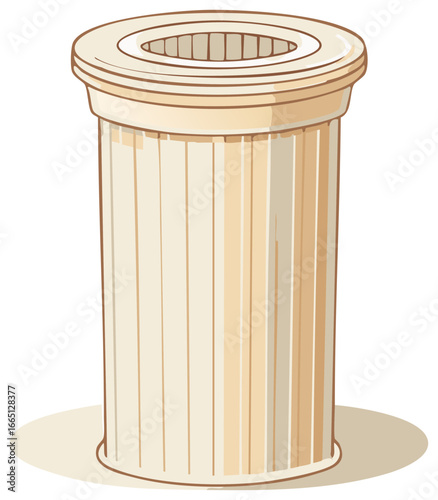 Cartoon Column Illustration Classic Architecture Icon