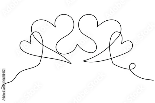 Continuous single line art drawing of the speech bubble concept vector