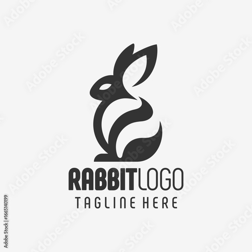 Fearless Rabbit Graphic Logo Design