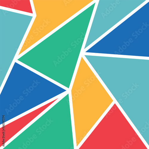Colorful Geometric Shapes Vector Illustration