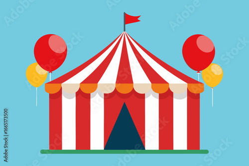 circus tent vector illustration