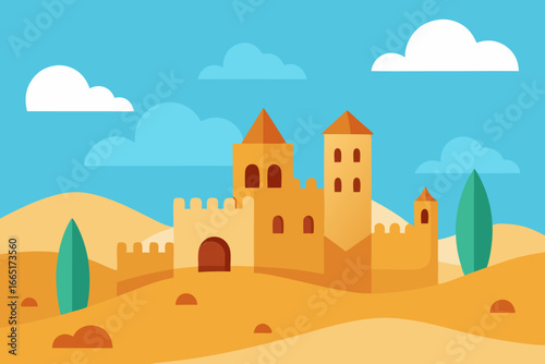 castle in the desert