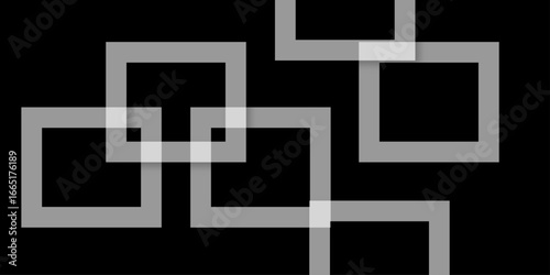 Abstract white lines on black background. luxury white geometric random lines with pattern. Modern white transparent material in triangle and squares shapes. abstract background vector illustration.