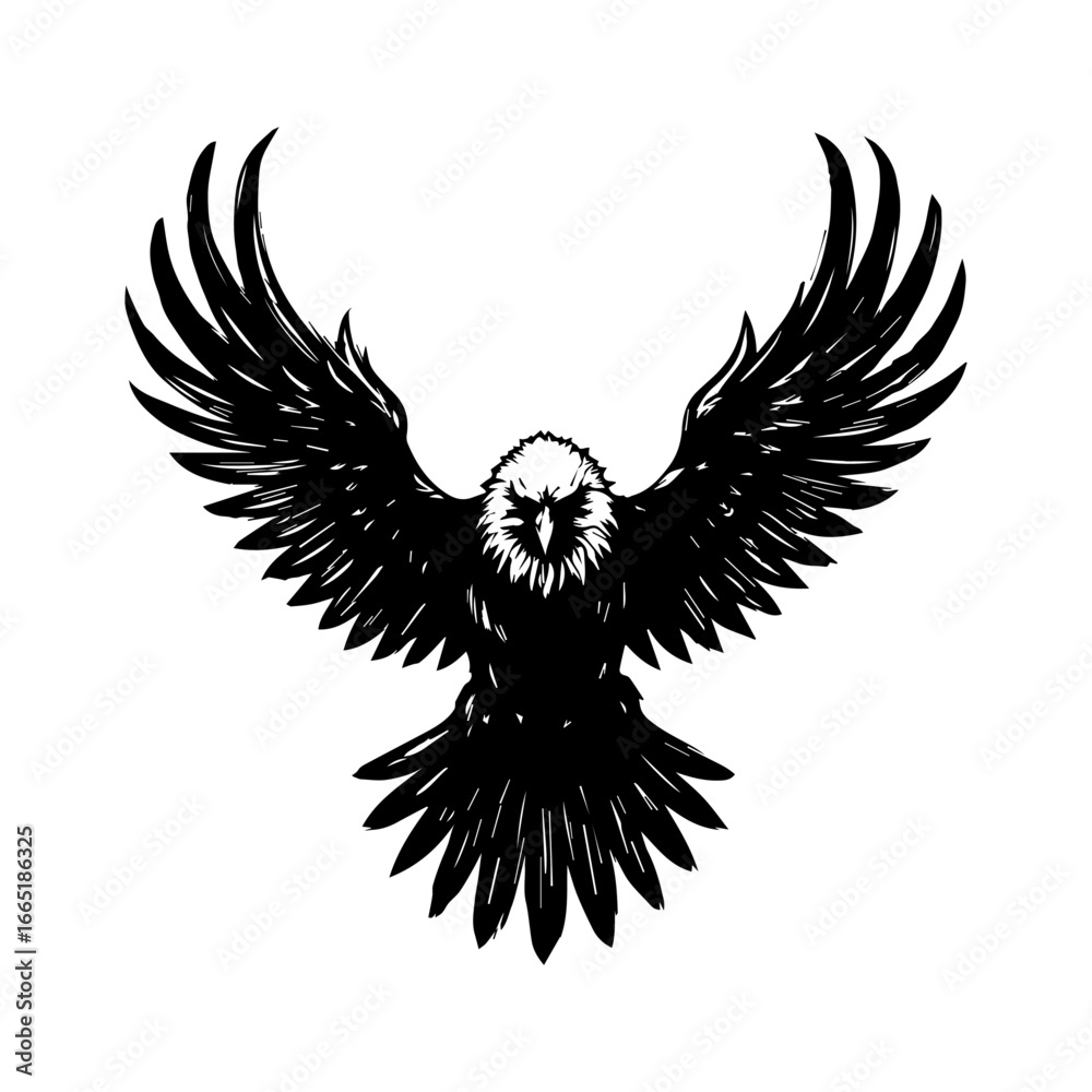 Fototapeta premium eagle with wings