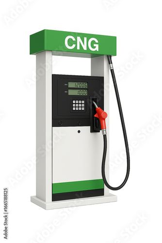 CNG Fuel Pump, Transparent Background PNG High-Quality Image for Design Projects