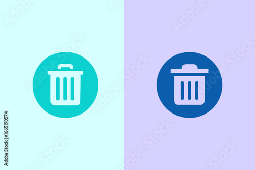 trash can icon vector