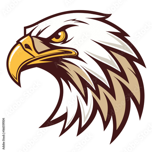 Eagle Mascot Logo Vector, Fierce Bird Head Esports Icon Transparent