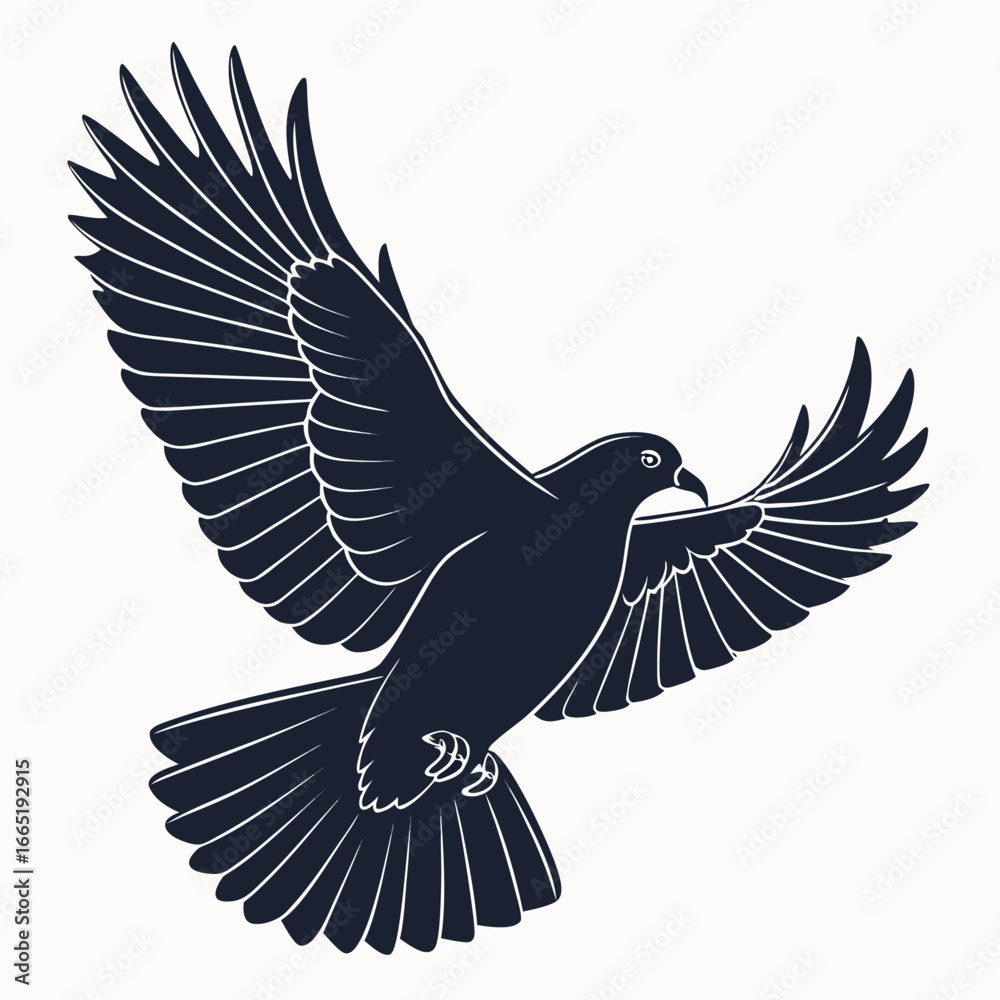 Fototapeta premium vector illustration of an eagle